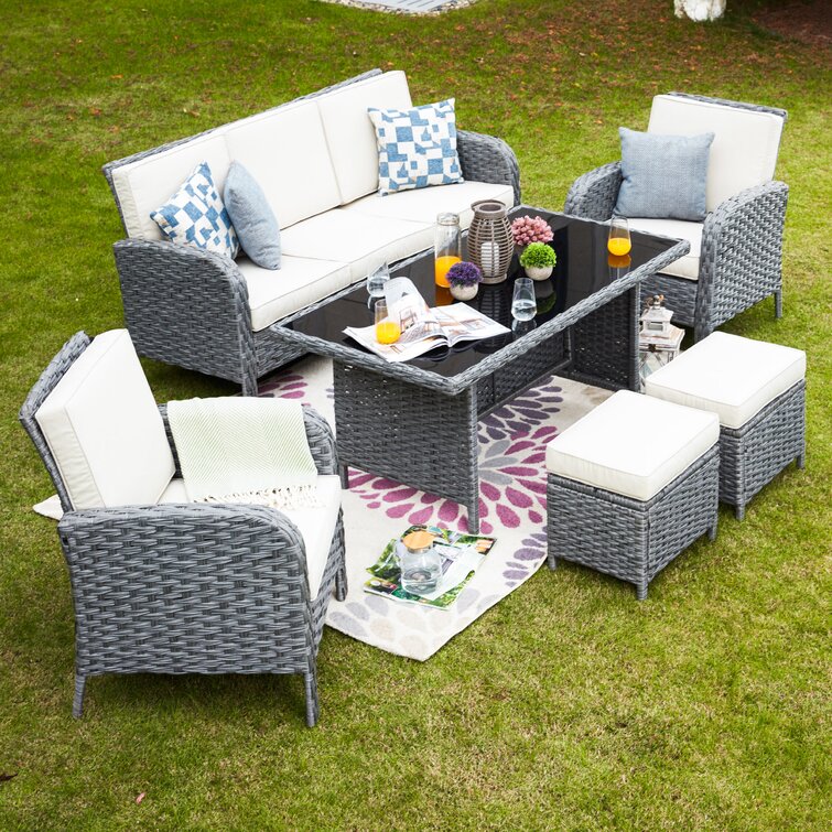 One Allium Way Brixham 7 Person Outdoor Seating Group with